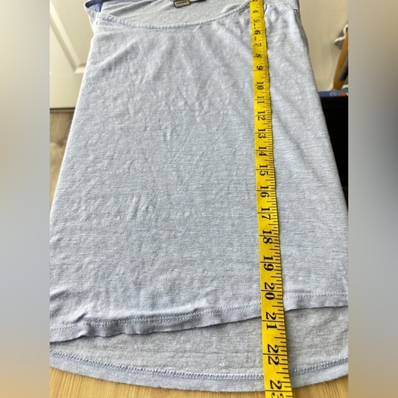 Joie Women’s 100% Linen Drop Shoulder Tee Top in Pastel Blue Sz Medium - Picture 8 of 11